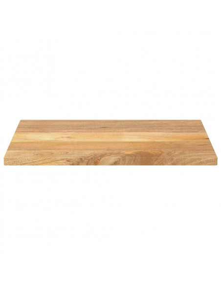 Piano per Tavolo 80x60x2,5 cm Rettangolare Legno Massello Mango