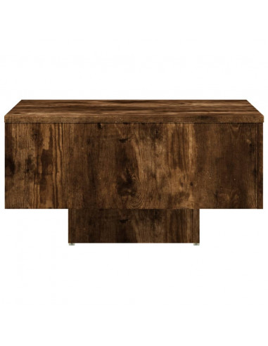 Tavolino Rovere Fumo 60x60x31,5 cm in Legno Multistrato