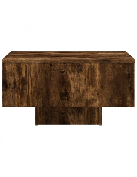 Tavolino Rovere Fumo 60x60x31,5 cm in Legno Multistrato