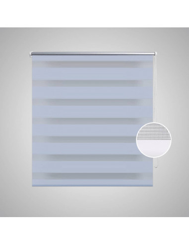 Tenda a rullo oscurante zebra 100x175 bianca