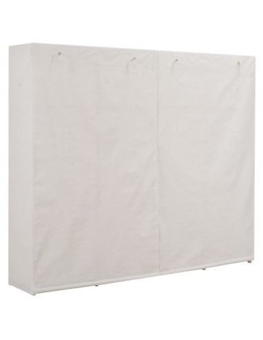 Armadio Bianco 200x40x170 cm in Tessuto