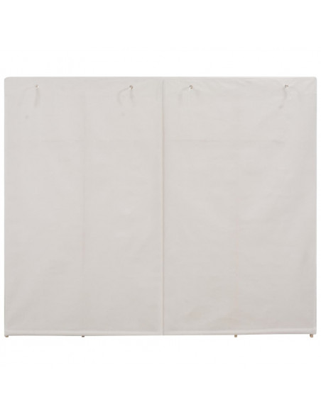 Armadio Bianco 200x40x170 cm in Tessuto