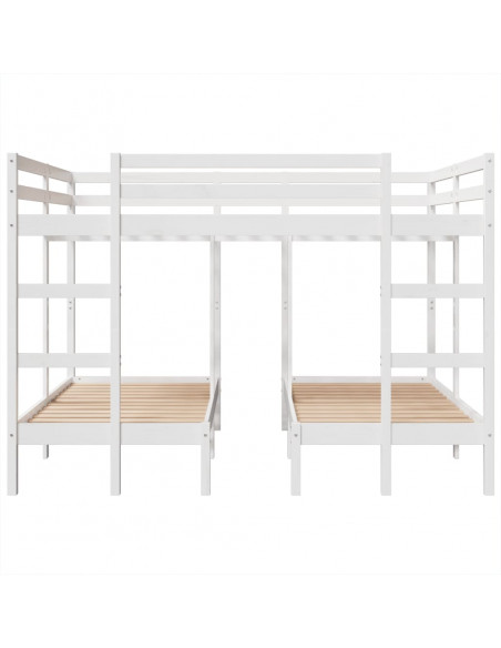 Giroletto Castello Triplo Bianco 140x200/70x140cm Massello Pino