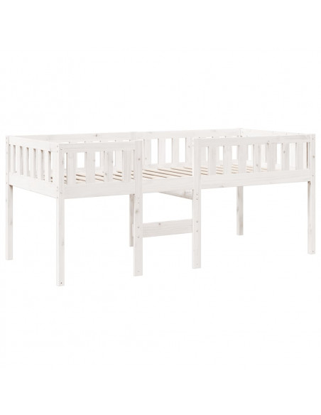 Letto per Bambini senza Materasso Bianco 90x190cm Massello Pino