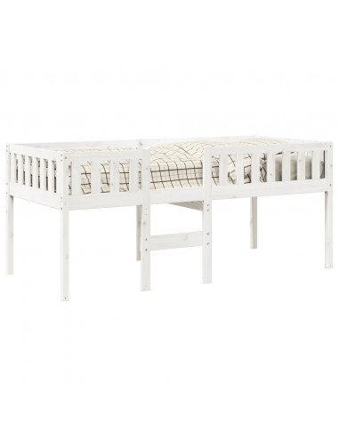 Letto per Bambini senza Materasso Bianco 90x190cm Massello Pino