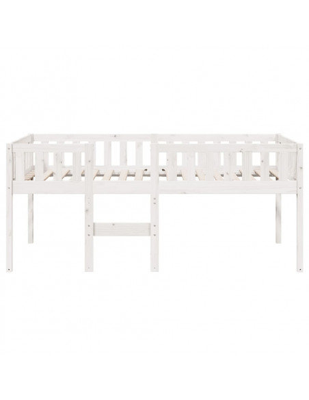 Letto per Bambini senza Materasso Bianco 90x190cm Massello Pino