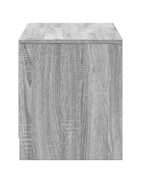 Mobile Porta TV con LED Grigio Sonoma 97x34x40 cm in Truciolato