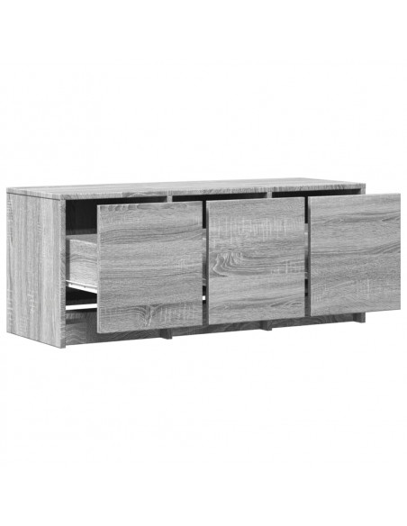 Mobile Porta TV con LED Grigio Sonoma 97x34x40 cm in Truciolato