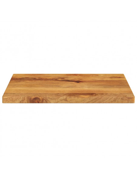 Piano per Tavolo 60x50x3,8 cm Rettangolare Legno Massello Mango