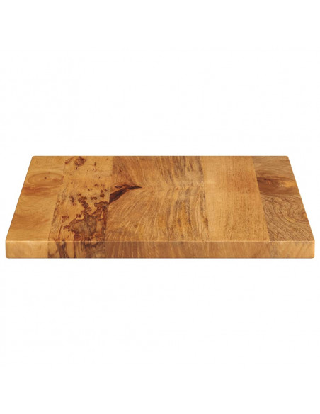 Piano per Tavolo 60x50x3,8 cm Rettangolare Legno Massello Mango