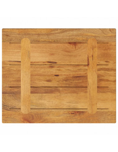 Piano per Tavolo 60x50x3,8 cm Rettangolare Legno Massello Mango