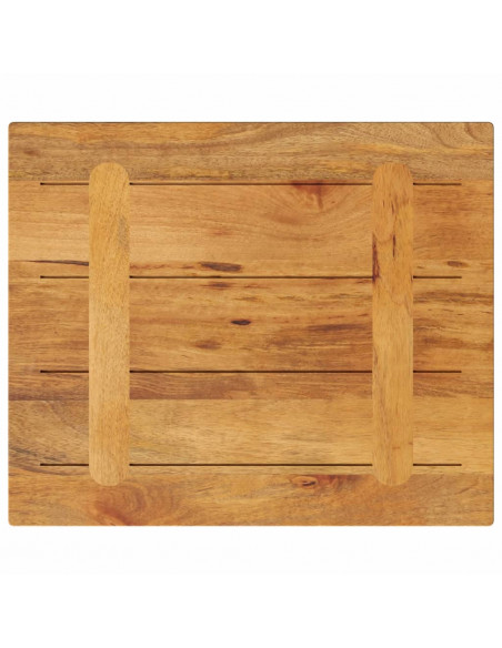 Piano per Tavolo 60x50x3,8 cm Rettangolare Legno Massello Mango