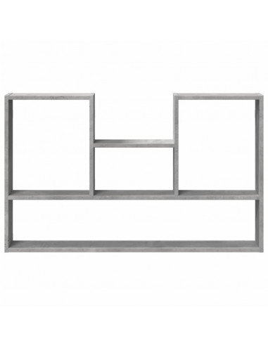 Scaffale a Muro Grigio Cemento 99x15x60 cm in Truciolato