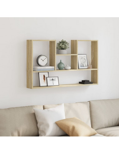 Scaffale a Parete Rovere Sonoma 99x15x60 cm in Truciolato