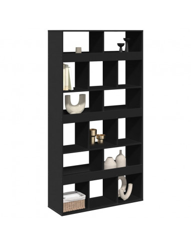 Divisorio Stanza Nero 100x33x187,5 cm in Truciolato