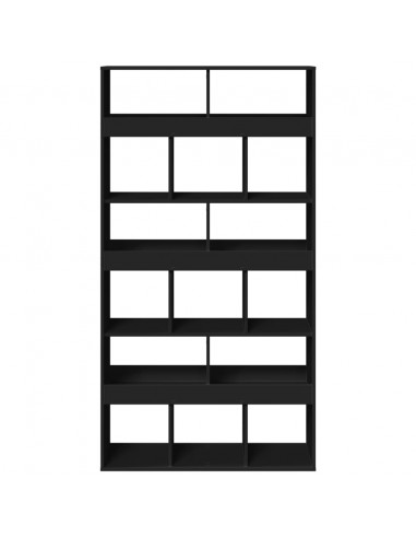Divisorio Stanza Nero 100x33x187,5 cm in Truciolato