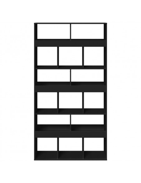 Divisorio Stanza Nero 100x33x187,5 cm in Truciolato