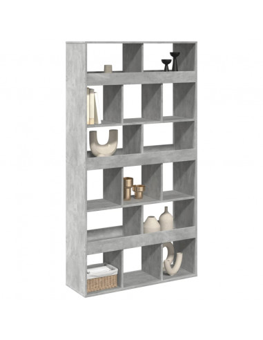 Libreria Grigio Cemento 100x33x187,5 cm in Truciolato
