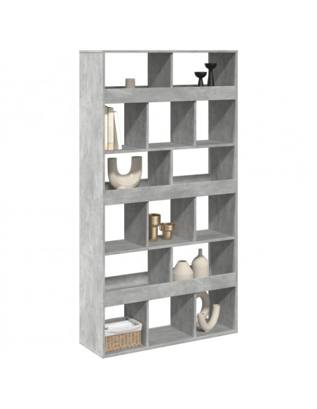 Libreria Grigio Cemento 100x33x187,5 cm in Truciolato