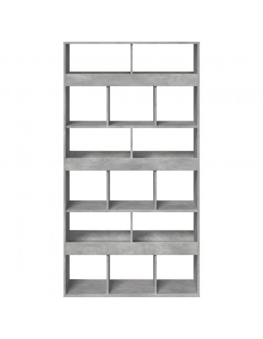 Libreria Grigio Cemento 100x33x187,5 cm in Truciolato