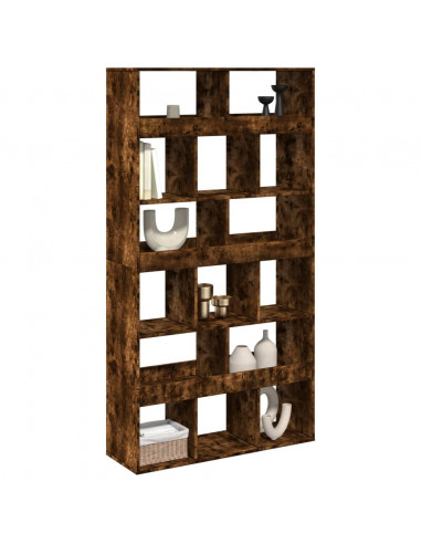 Libreria Rovere Fumo 100x33x187,5 cm in Truciolato