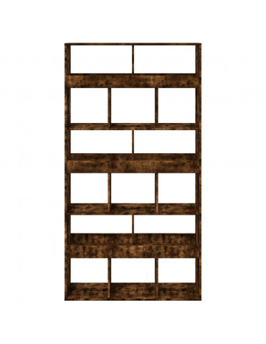 Libreria Rovere Fumo 100x33x187,5 cm in Truciolato