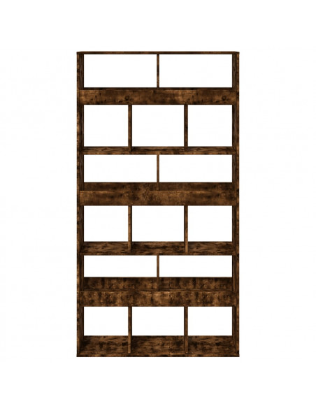 Libreria Rovere Fumo 100x33x187,5 cm in Truciolato