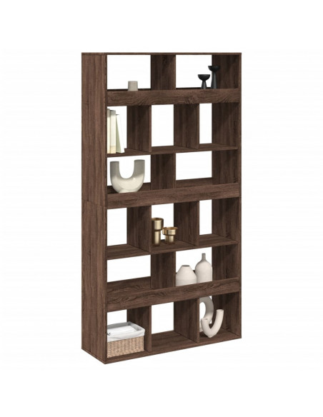 Libreria Rovere Marrone 100x33x187,5 cm in Truciolato