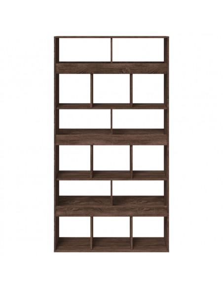 Libreria Rovere Marrone 100x33x187,5 cm in Truciolato