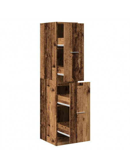 Armadietto da Farmacia Legno Vecchio 30x41x144,5 cm Truciolato