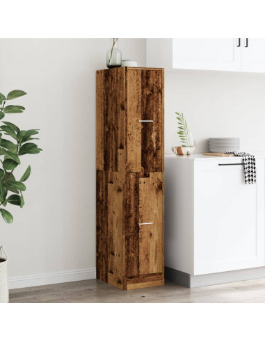 Armadietto da Farmacia Legno Vecchio 30x41x144,5 cm Truciolato