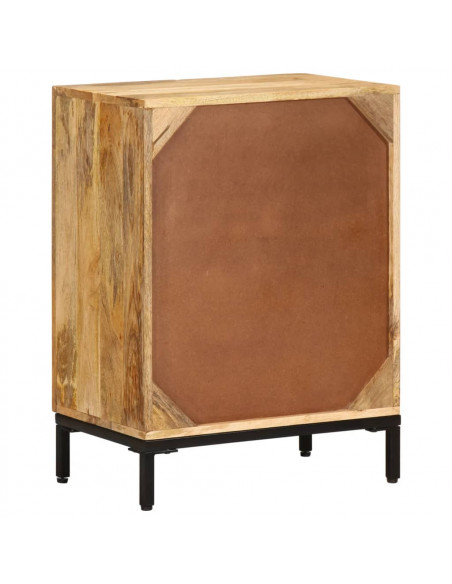Credenza 53x35x72 cm in Legno Massello di Mango
