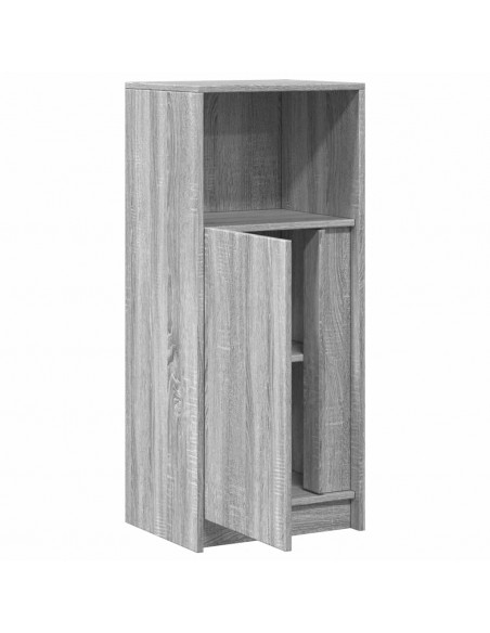 Credenza con LED Grigio Sonoma 42,5x34x100 cm Legno Multistrato