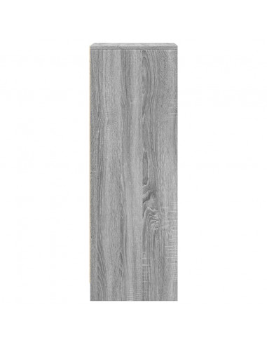 Credenza con LED Grigio Sonoma 42,5x34x100 cm Legno Multistrato