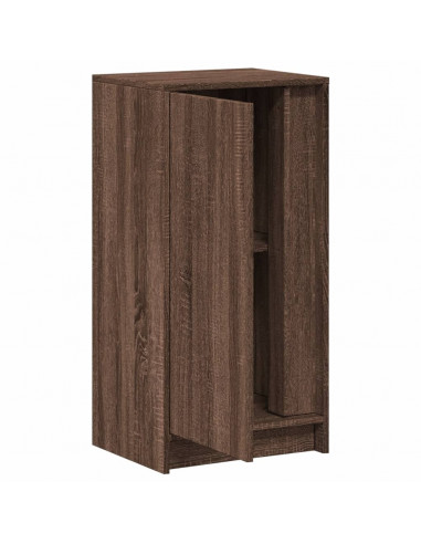 Credenza con LED Rovere Marrone 42,5x34x85 cm Legno Multistrato