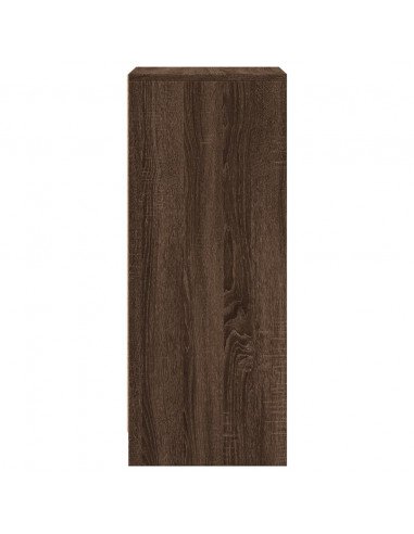 Credenza con LED Rovere Marrone 42,5x34x85 cm Legno Multistrato