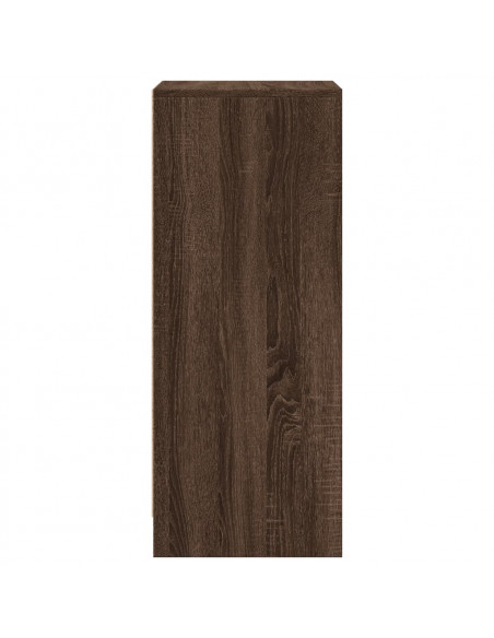 Credenza con LED Rovere Marrone 42,5x34x85 cm Legno Multistrato