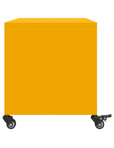 Mobile TV Giallo Senape 68x39x43,5cm Acciaio Laminato a Freddo 2