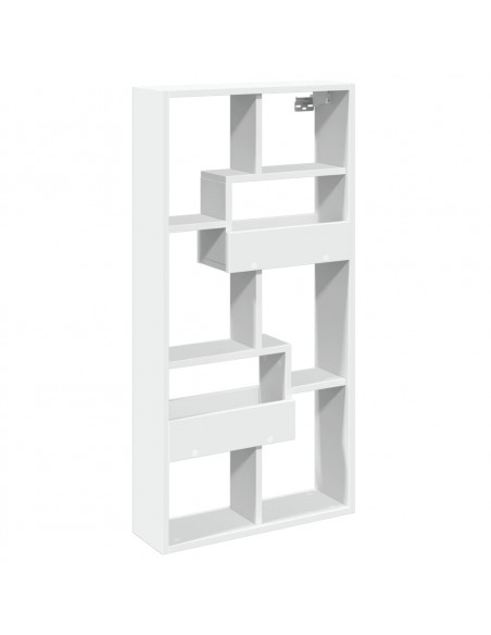 Armadietto a Muro Bianco 50x15x100 cm in Truciolato