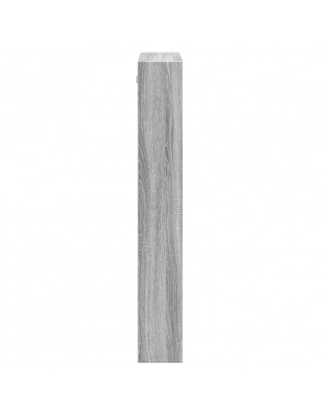 Armadietto a Muro Grigio Sonoma 50x15x100cm in Truciolato