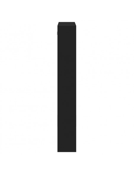 Armadietto a Muro Nero 50x15x100 cm in Truciolato
