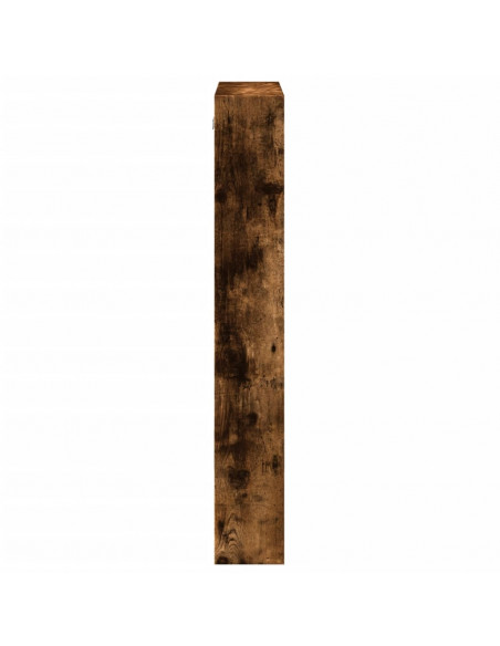 Armadietto a Muro Rovere Fumo 50x15x100 cm in Truciolato