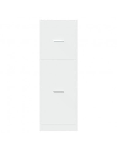 Armadietto da Farmacia Bianco 40x41x118 cm in Truciolato