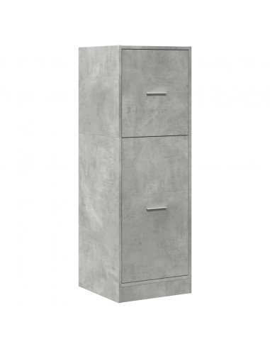 Armadietto da Farmacia Grigio Cemento 40x41x118 cm Truciolato