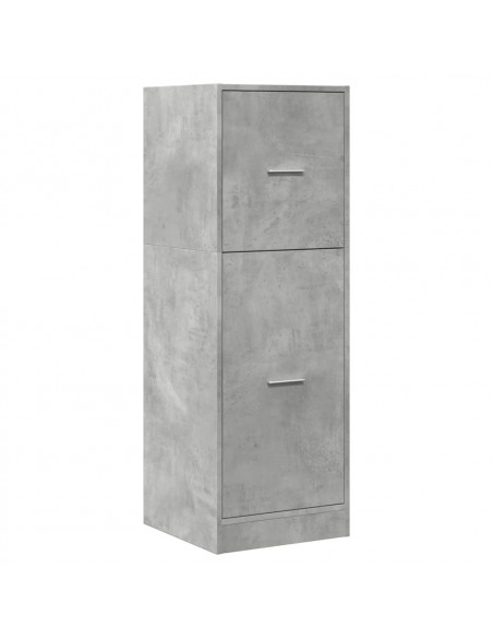 Armadietto da Farmacia Grigio Cemento 40x41x118 cm Truciolato