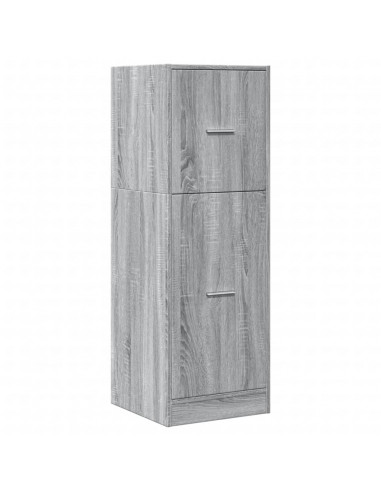 Armadietto da Farmacia Grigio Sonoma 40x41x118 cm in Truciolato