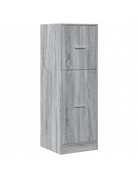 Armadietto da Farmacia Grigio Sonoma 40x41x118 cm in Truciolato