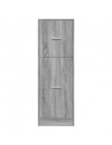 Armadietto da Farmacia Grigio Sonoma 40x41x118 cm in Truciolato