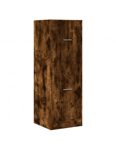 Armadietto da Farmacia Rovere Fumo 40x41x118 cm in Truciolato