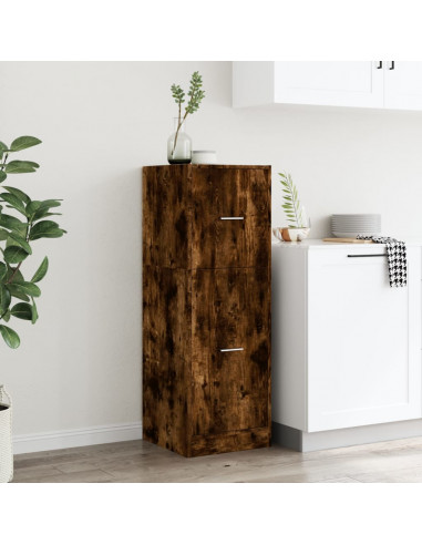 Armadietto da Farmacia Rovere Fumo 40x41x118 cm in Truciolato